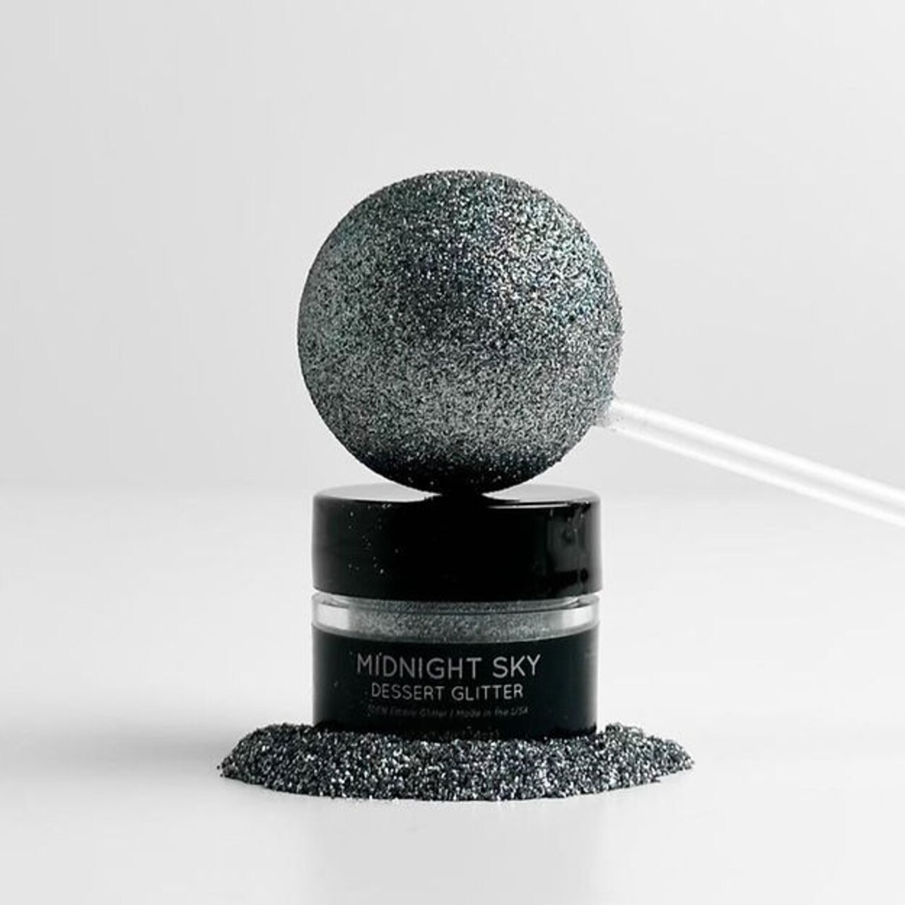 Shine Dessert Glitter: "Midnight Sky" - Black Edible Dessert Glitter